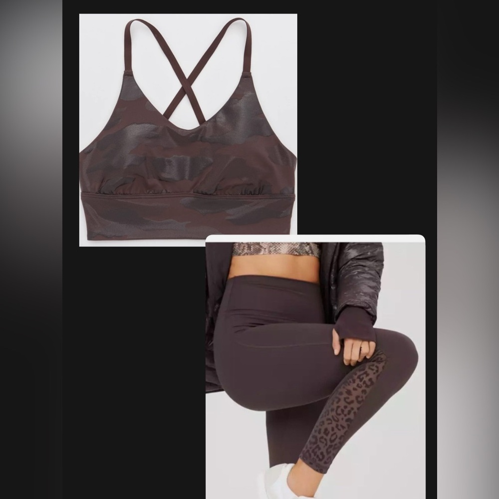 Bundle! Aerie Offline Sports Bra & High Waist Legging set in Rare Espresso Kiss